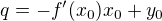 kopírovat do textarea $q=-f'(x_0)x_0+y_0$