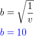 kopírovat do textarea $b=\sqrt\frac1{v} \nl \color{blue}b=10\color{black}$
