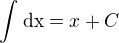 kopírovat do textarea $\int_{}^{}\text{dx}= x +C$