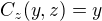 $C_z(y,z)=y$