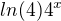 $ln(4)4^x$