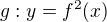 $g:y=f^{2}(x)$