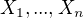 $X_{1}, ..., X_{n}$