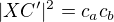 $|XC^{\prime}|^2=c_ac_b$