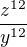 $\frac{z^{12}}{y^{12}}$