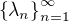 $\{\lambda _n\}_{n=1}^\infty $