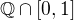 $\mathbb{Q}\cap [0,1]$