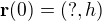 kopírovat do textarea $\mathbf{r}(0) = (?, h)$