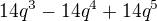 $14q^3-14q^4+14q^5$