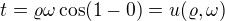 $t=\varrho \omega\cos (1-0)=u(\varrho, \omega)$