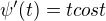 $\psi'(t)=tcost$