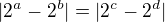 kopírovat do textarea $|2^a-2^b| = |2^c-2^d|$