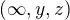 $(\infty,y,z)$