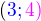 $(\color{blue}3;\color{magenta}4)$