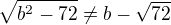 kopírovat do textarea $\sqrt{b^{2}-72}\not =b-\sqrt{72}$