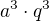 $a^{3}\cdot q^{3}$