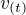 $v_{(t)}$