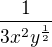 $\frac{1}{3x^{2}y^{\frac{1}{2}}}$