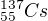 ${^{137}_{55}Cs}$