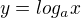 $y=log_{a}x$