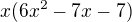 $x(6x^2-7x-7)$