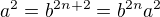 $a^2=b^{2n+2}=b^{2n}a^2$