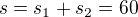 kopírovat do textarea $s=s_1+s_2=60$