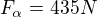 $F_{\alpha}=435N$