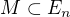 $M\subset E_{n}$