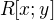 $R [x; y]$