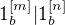 $1^{[m]}_b|1^{[n]}_b$