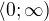 $\langle0;\infty)$