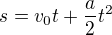 kopírovat do textarea $s=v_0t+\frac{a}{2}t^2$