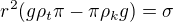 $r^2(g\rho_t\pi-\pi\rho_kg)=\sigma$
