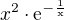 $x^2\cdot\rm{e}^{-\frac1x}$