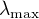 $\lambda_{\textup{max}}$