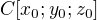 $C[x_0;y_0;z_0]$