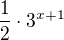 $\frac{1}{2}\cdot 3^{x+1}$