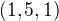$(1,5,1)$