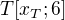 $T[x_{T}; 6]$