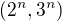$(2^{n},3^{n})$