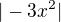 $|-3x^2| $