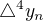 $\triangle^4y_n$