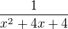 $\frac{1}{x^{2}+4x+4}$