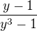 $\frac{y-1}{y^3-1}$
