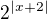 $2^{|x+2|}$