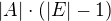 $|A|\cdot (|E|-1)$
