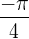 $\frac{-\pi }{4}$