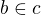 $b\in c$