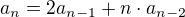 $a_n=2a_{n-1}+n\cdot a_{n-2}$
